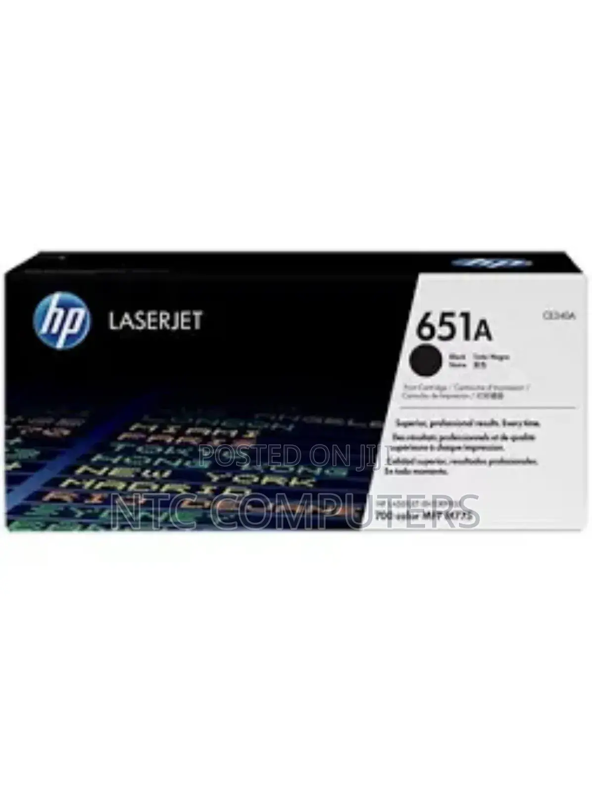 Hp 651a Black Original Laserjet Toner Cartridge (Ce340a