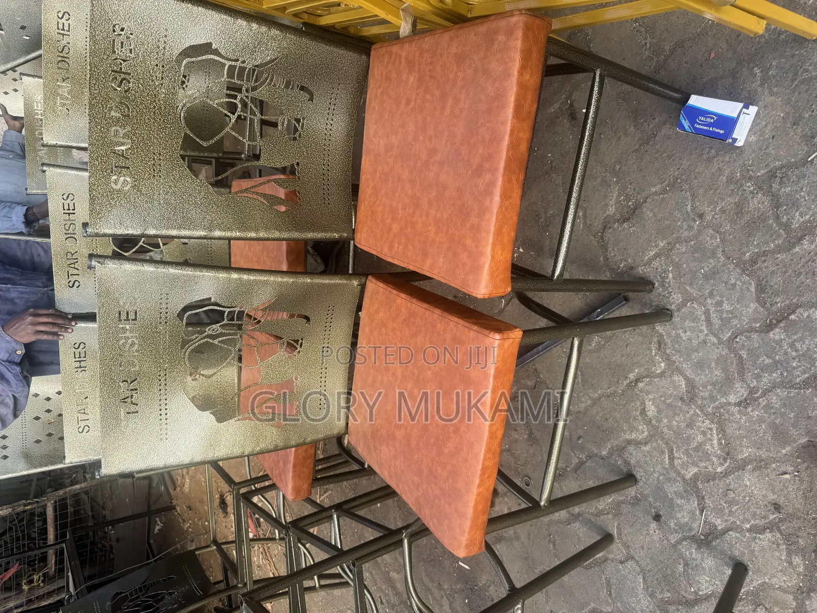 Animal Print Restaurant And Bar Chairs