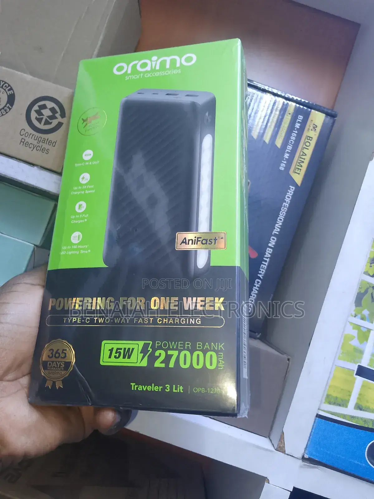 Powerbank.27000 Mah Oraimo Powerbank Quick Charge.Opb - 1270