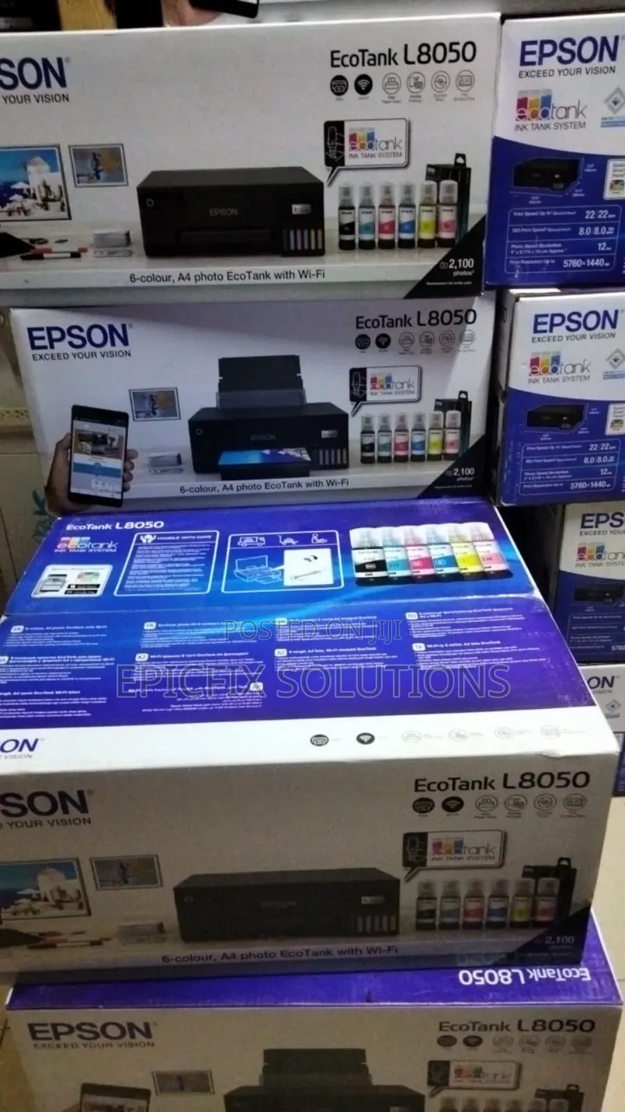 Epson Ecotank L8050, Printable Up to PVC Cards