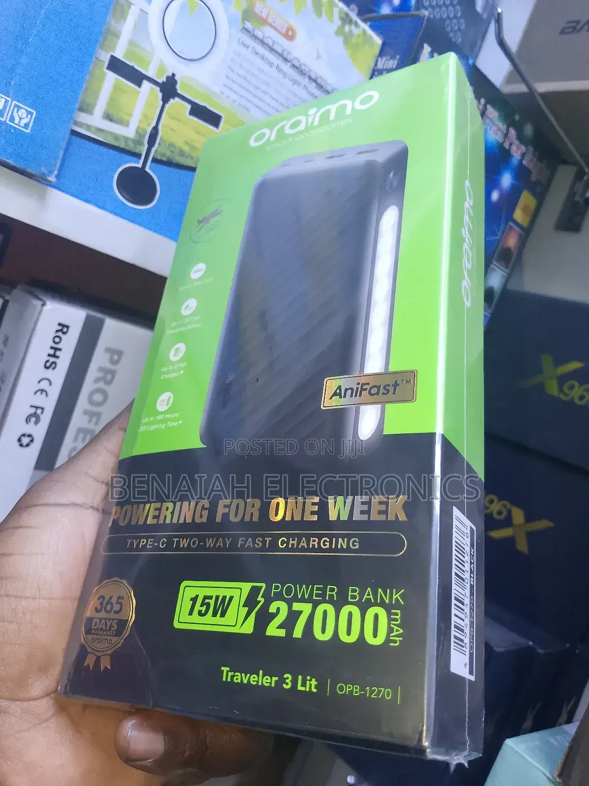 Powerbank Oraimo Powerbank .27000 Anifast Charger