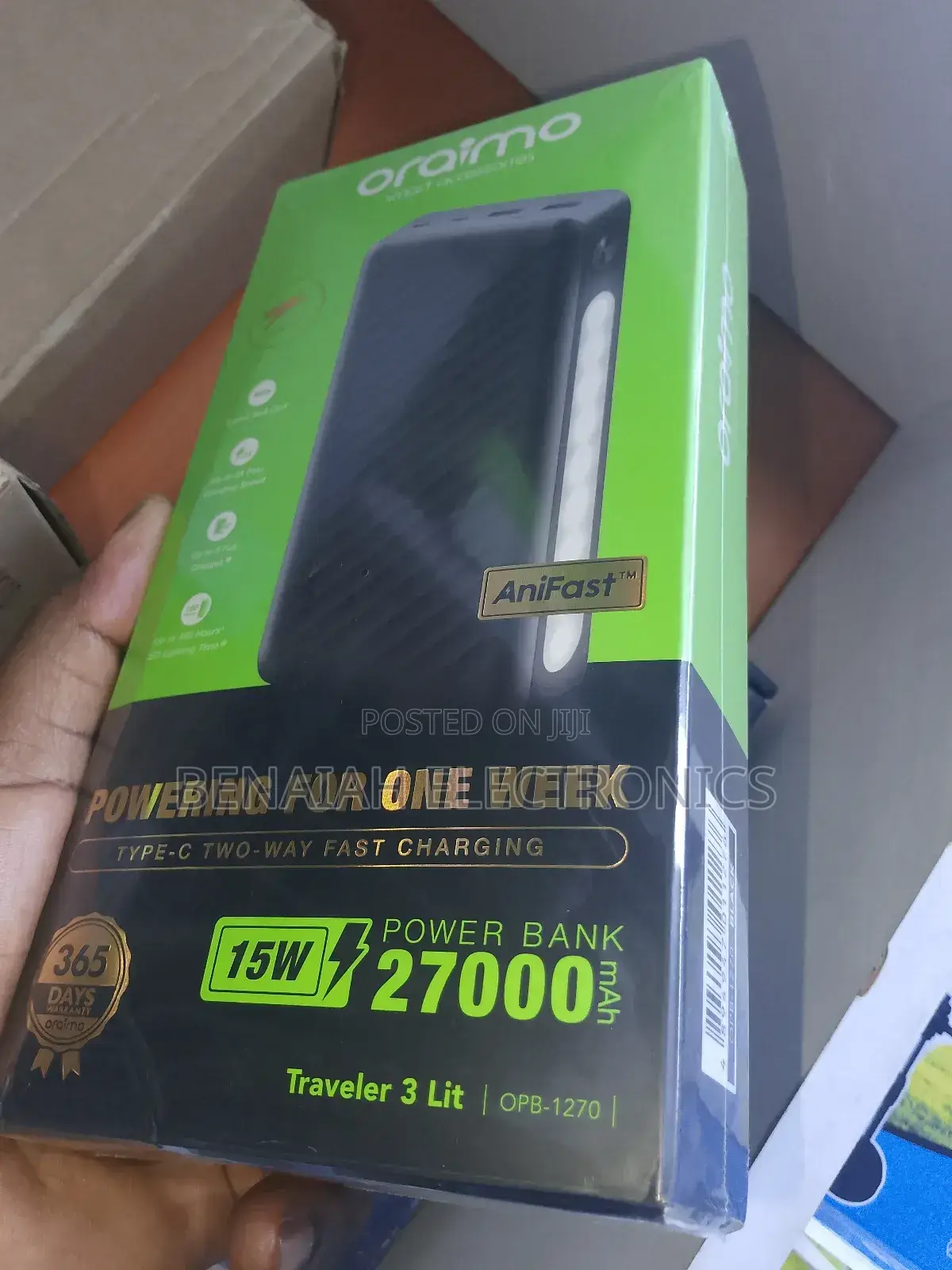 Powerbank Oraimo Powerbank .27000 Anifast Charger