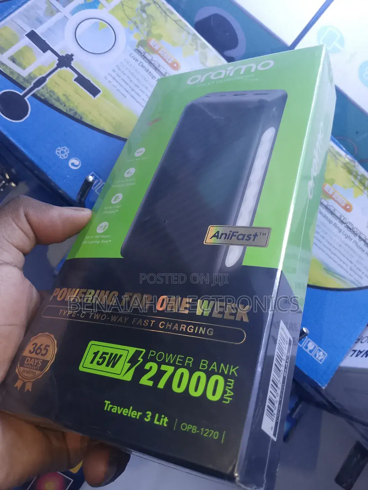 Powerbank Oraimo Powerbank .27000 Anifast Charger