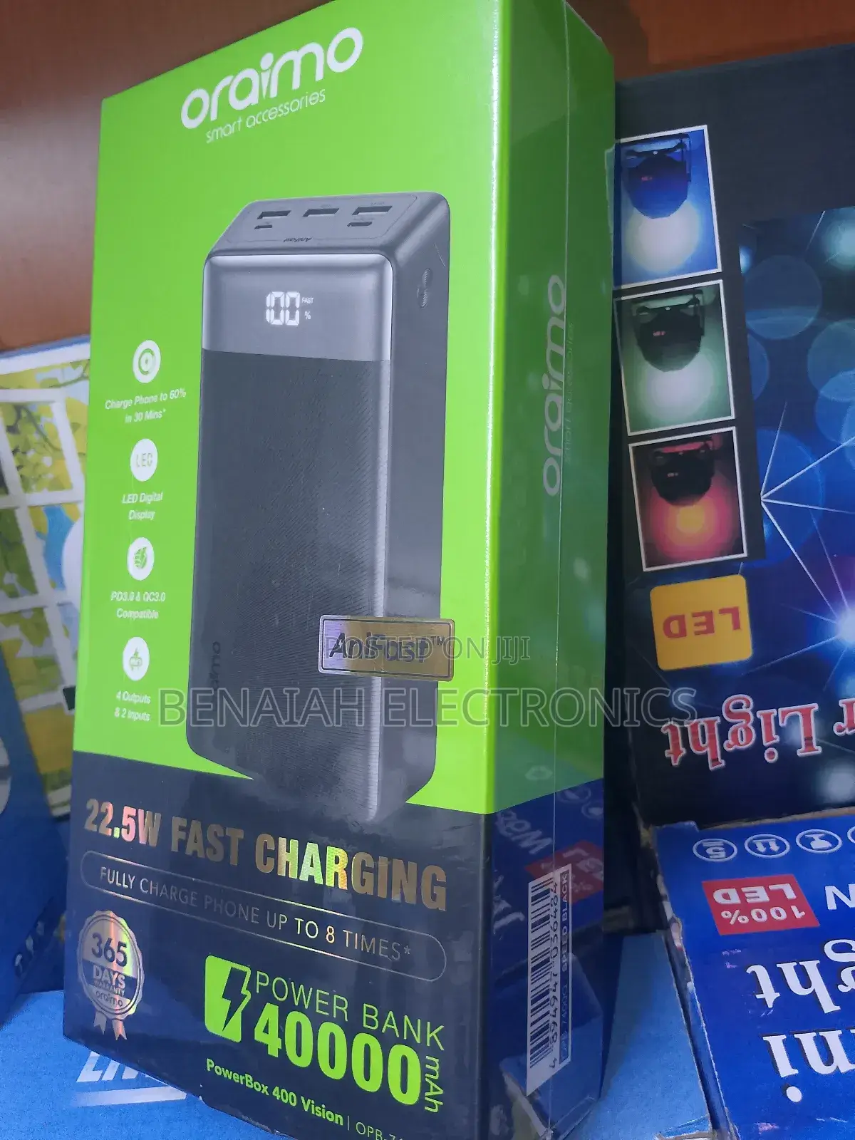 Powerbank.Oraimo 40000 Mah.Charge Your Phone Up to 8 Times