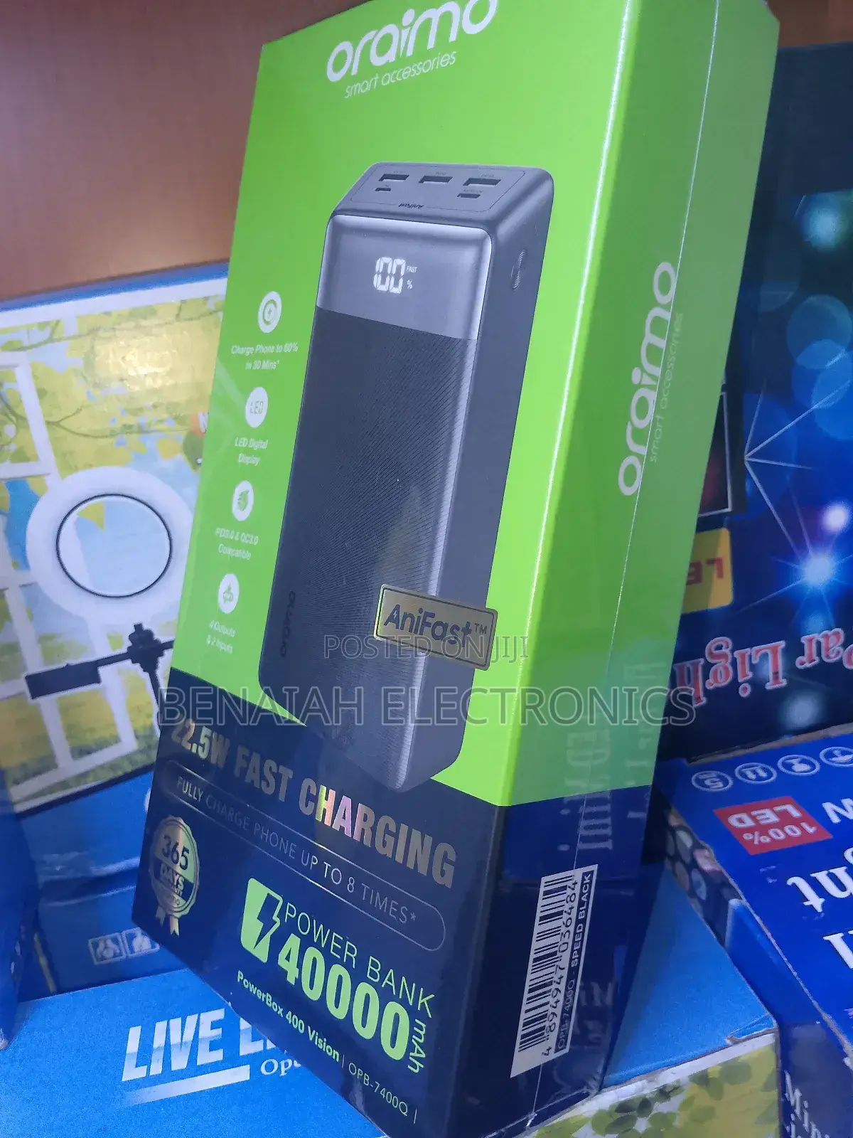 Powerbank.Oraimo 40000 Mah.Charge Your Phone Up to 8 Times