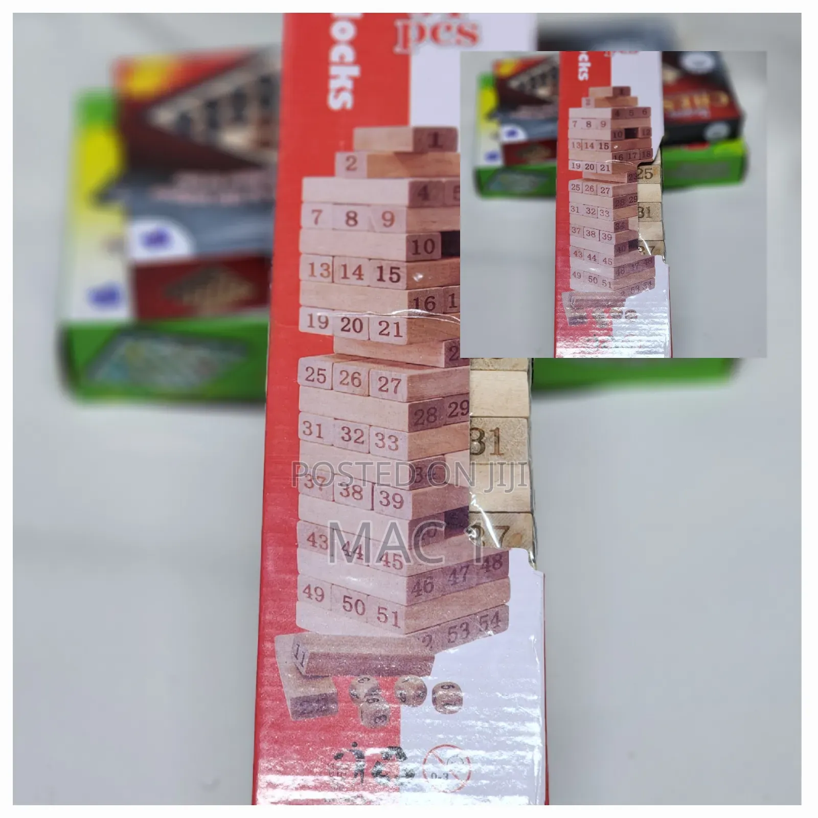 Jenga Blocks Wooden Tower Blocks
