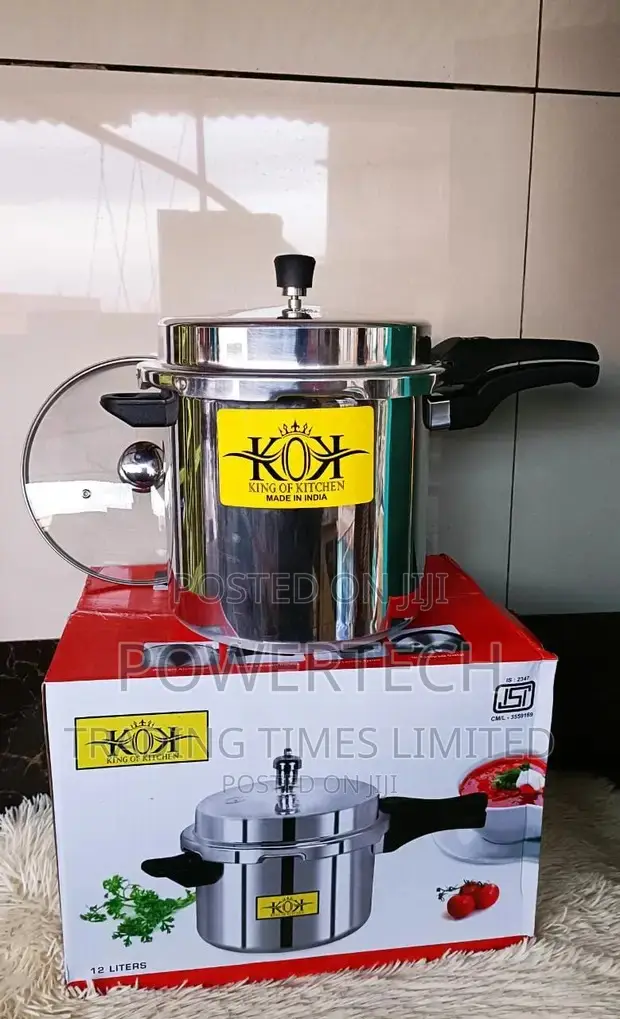 2 in 1 Pressure Cooker With One Handle 12 Litres