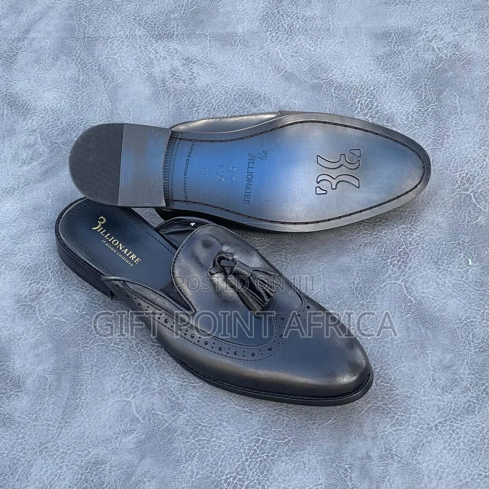Billionaire Leather Mules for Men