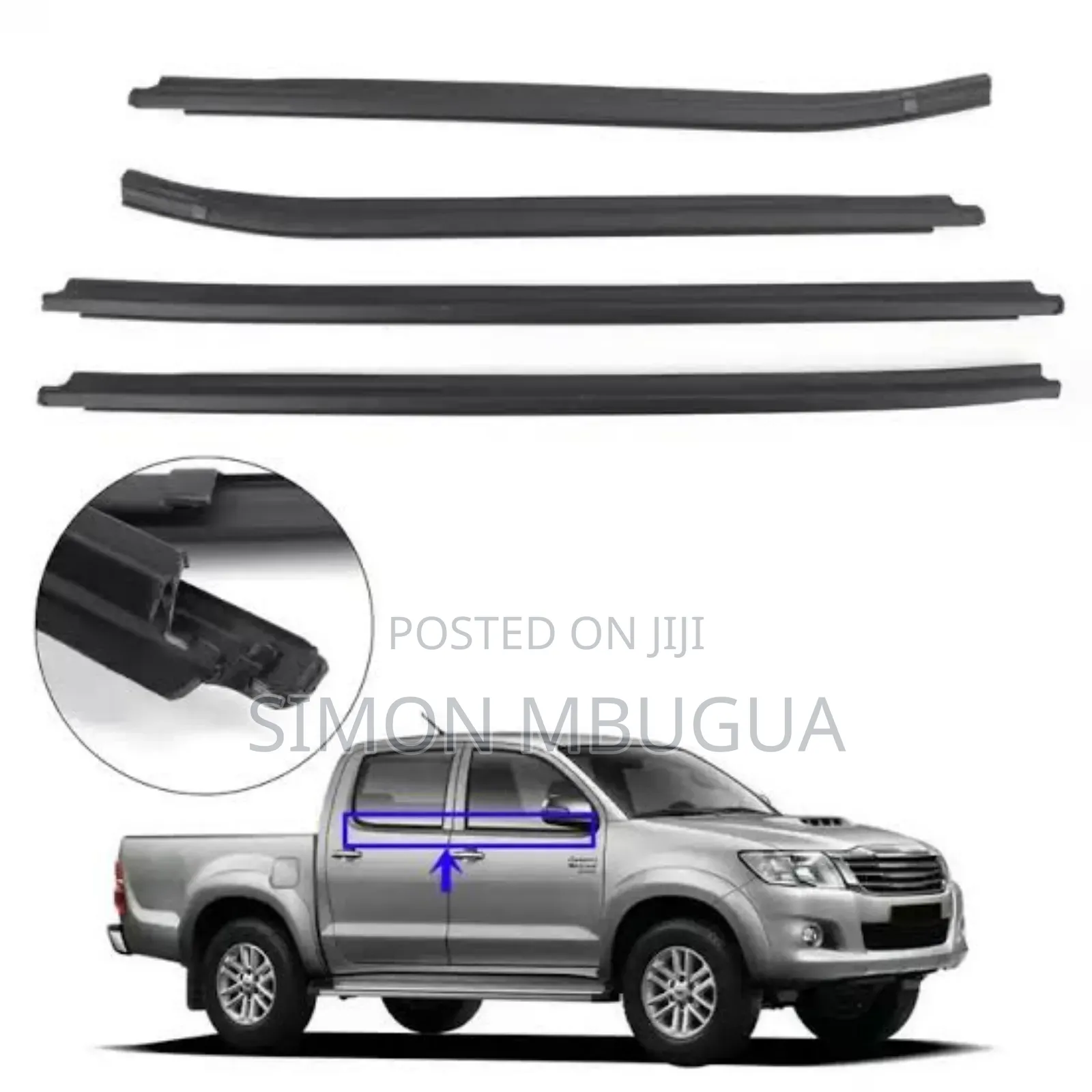 Toyota Hilux Vigo Double Cab Weather Strips
