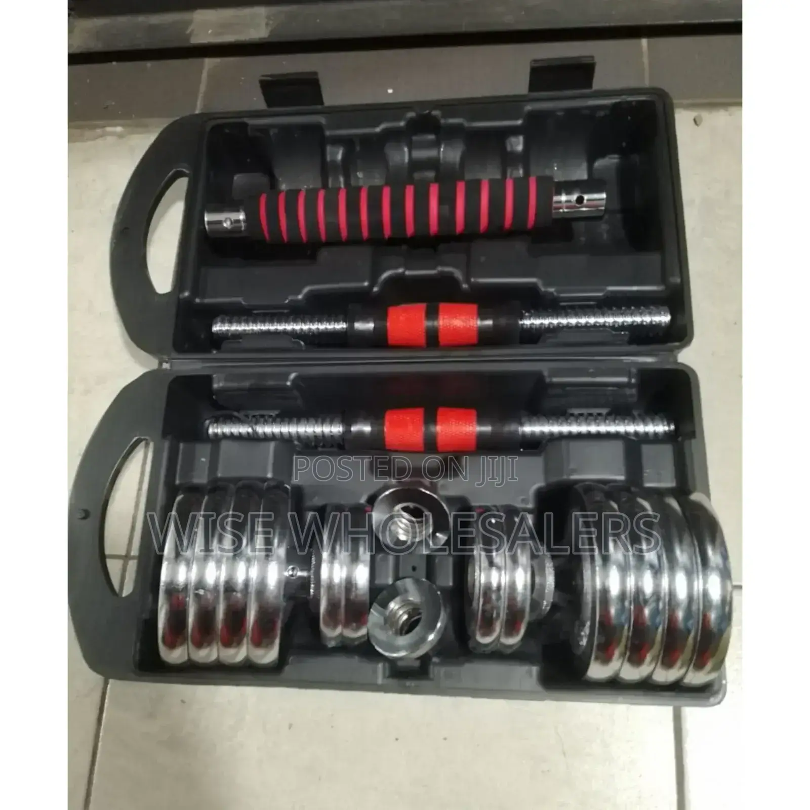15kg Adjustable Chrome Dumbbell Set...