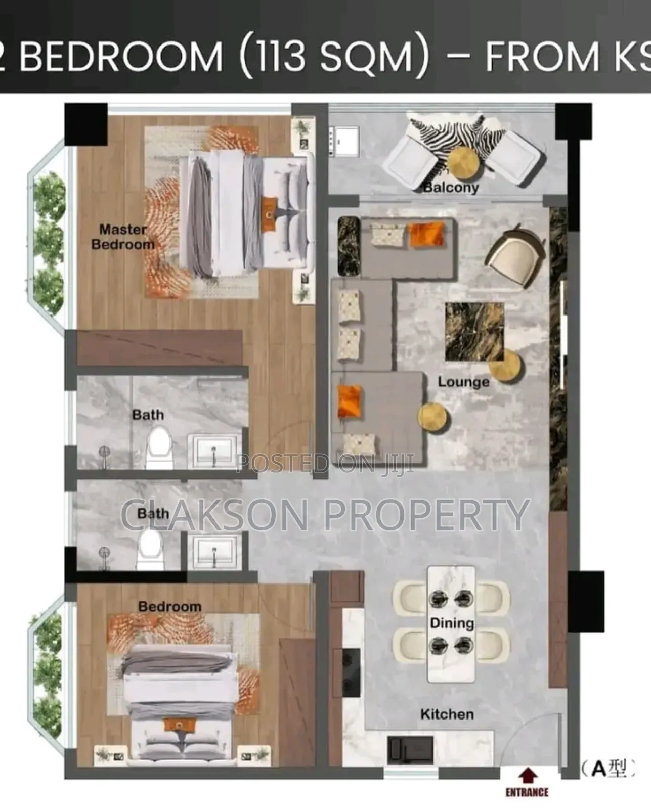 1bdrm Apartment in Westland, Westlands for sale