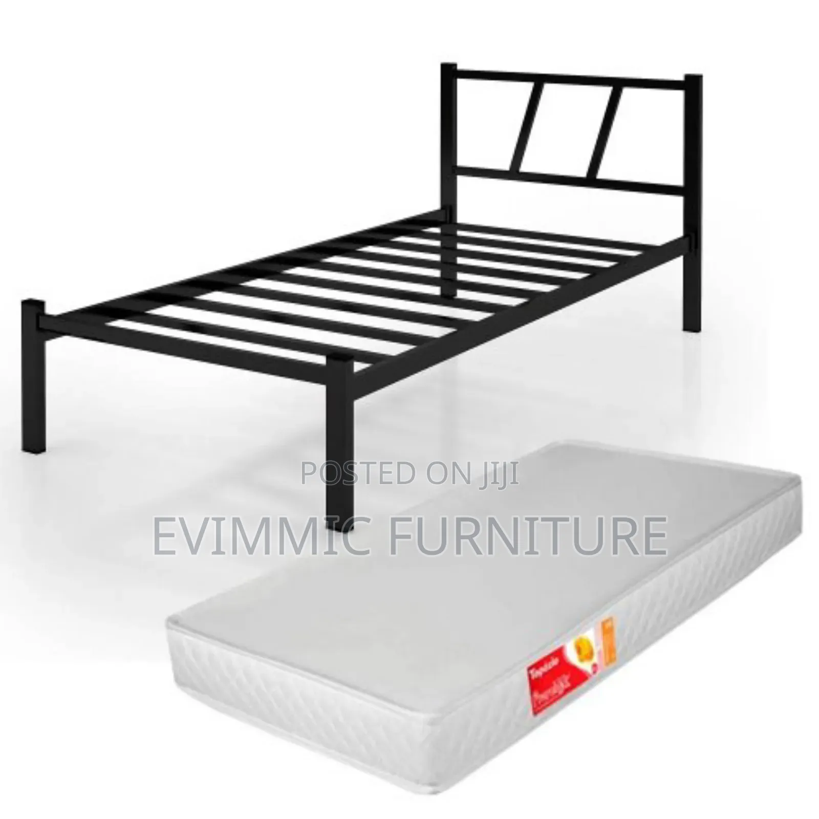 Foldable and Portable Metal Bed 2.6x6 Ft