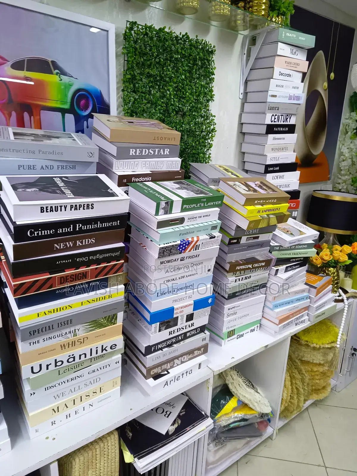 Decorative Dummy Books Faux Fake Books