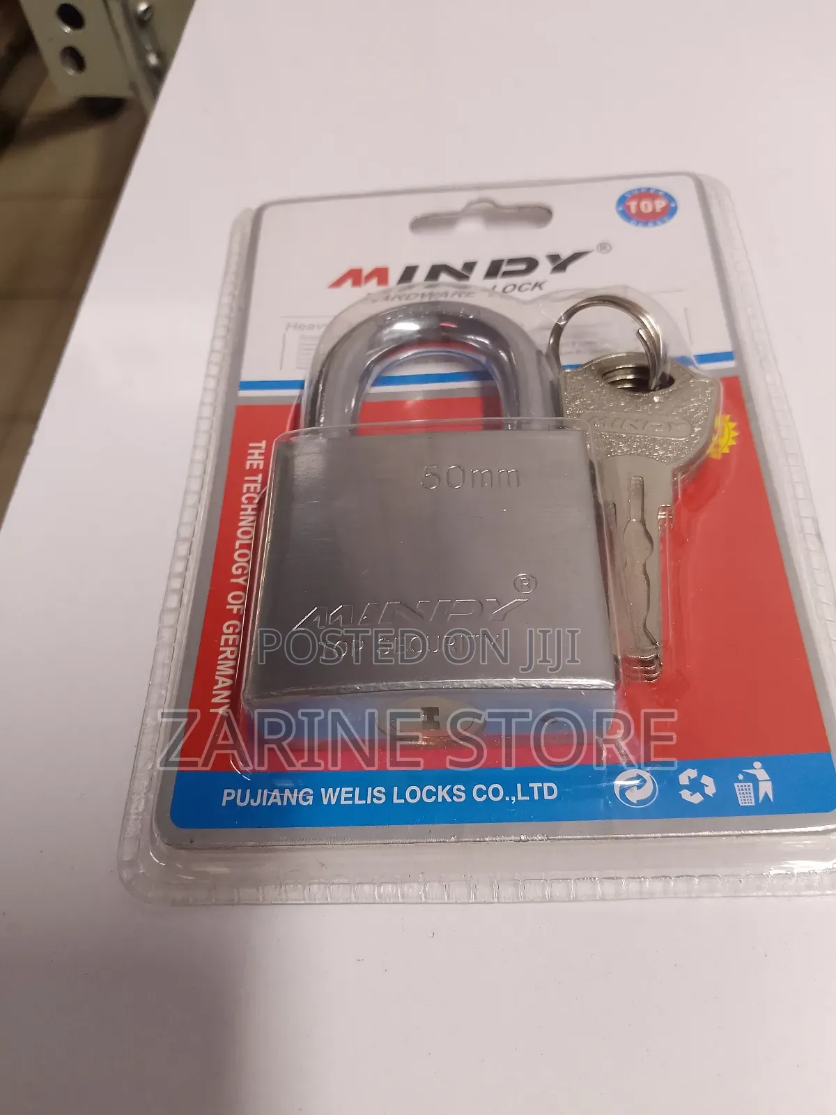 Mindy Top Security Padlock 50mm With 4 Keys