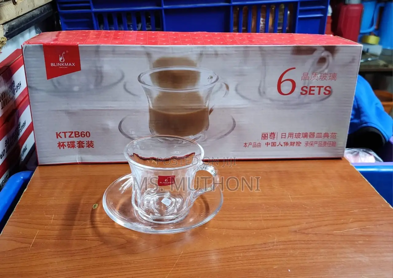 Blinkmax Clear Cup and Saucer 200ml