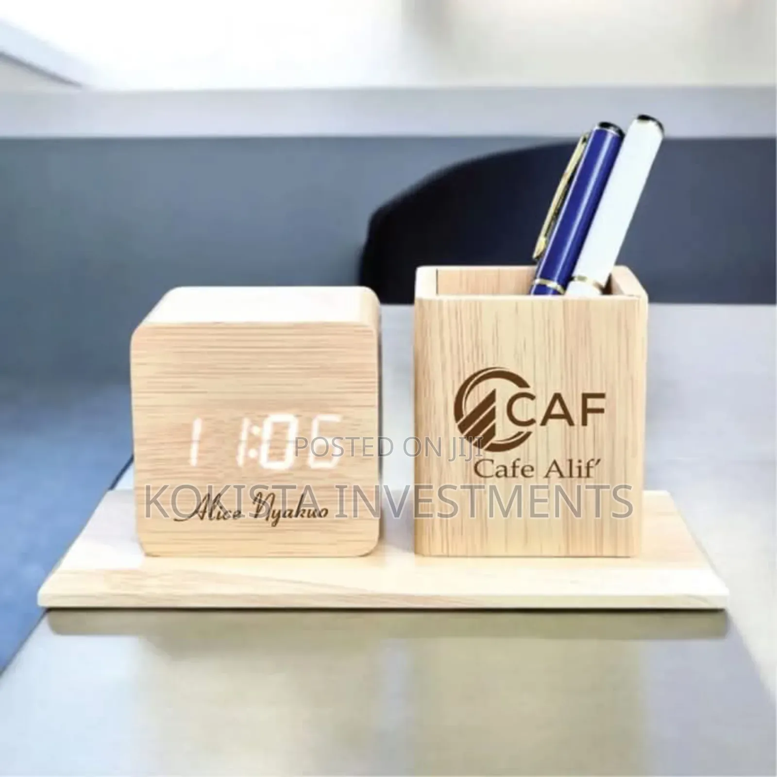 Engraved Desk Organizer (Wooden)