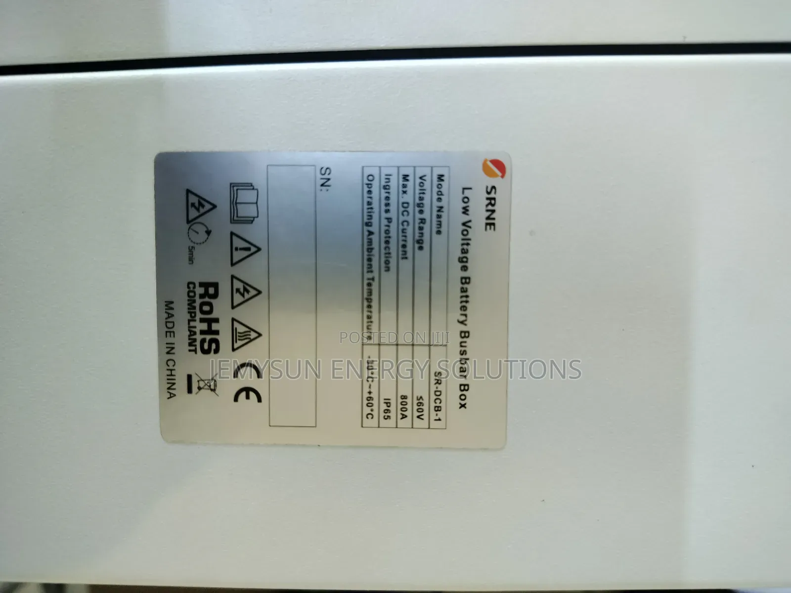 800amps Lv Battery Busbar Combiner Box 4in 4out 800amps Ip65