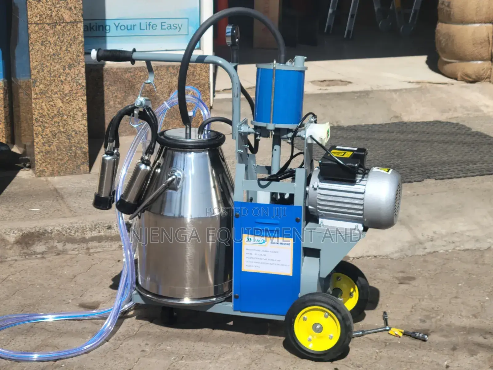 Heavy Duty Single Cylinder Cow Milking Machine