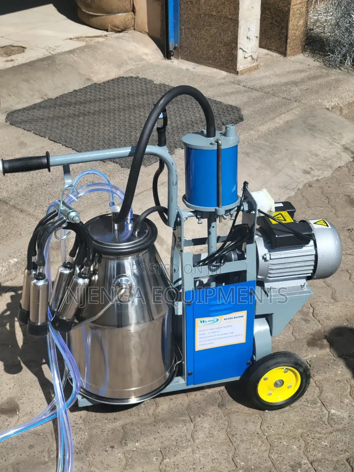 Cow Milking Machine Single Bucket