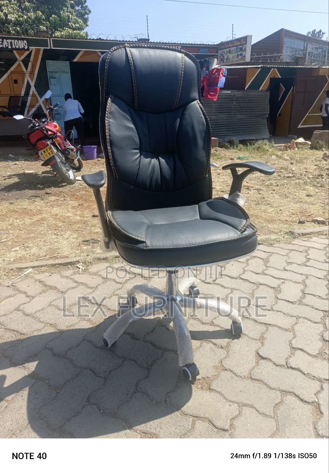 Steady and Durable Leather Office Chair