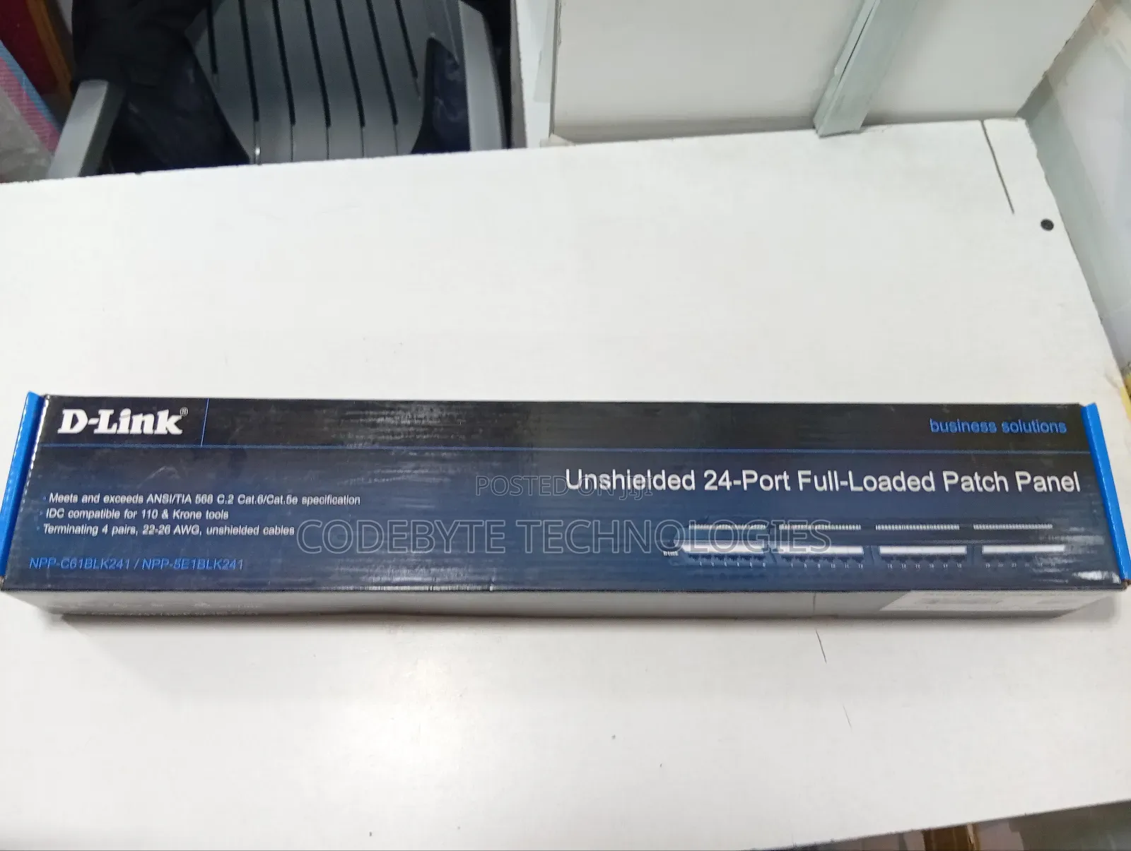 D-Link Cat6 Utp 24 Port Loaded Patch Panel