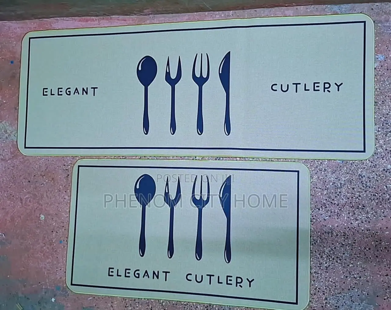 Beige Printed High Quality Kitchen Mats Available Now