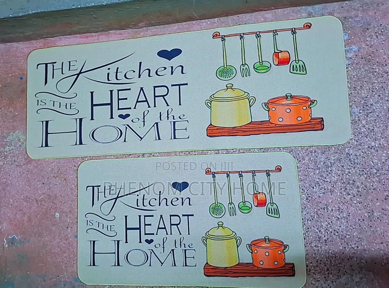 Beige Printed High Quality Kitchen Mats Available Now
