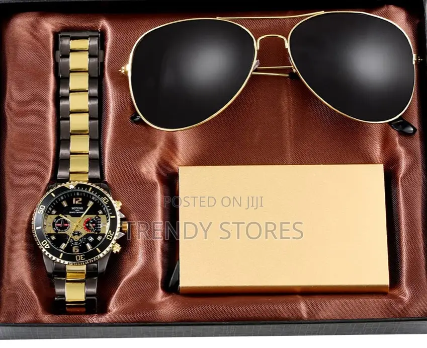 Men Gold Minimalist Gift Set