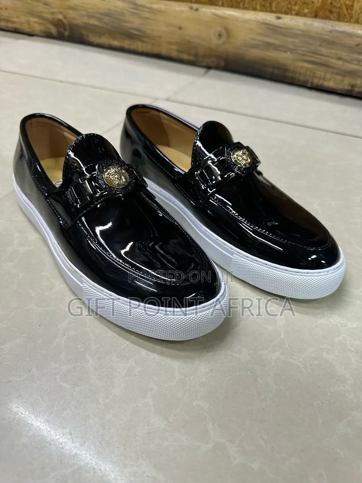 Versace Leather Smart Casual With White Sole