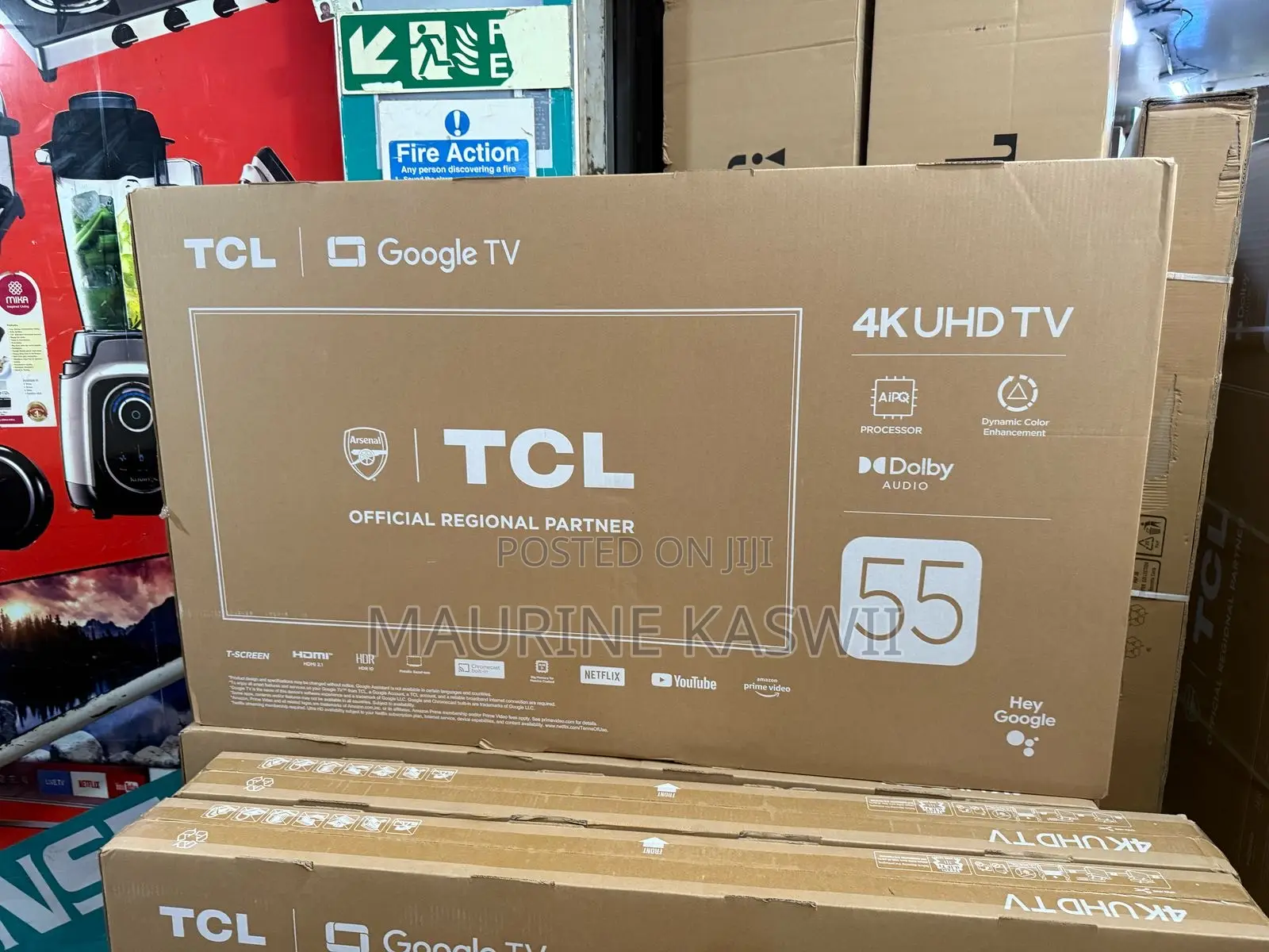 TCL 55”Google Uhd 55 P61b (2025) Model