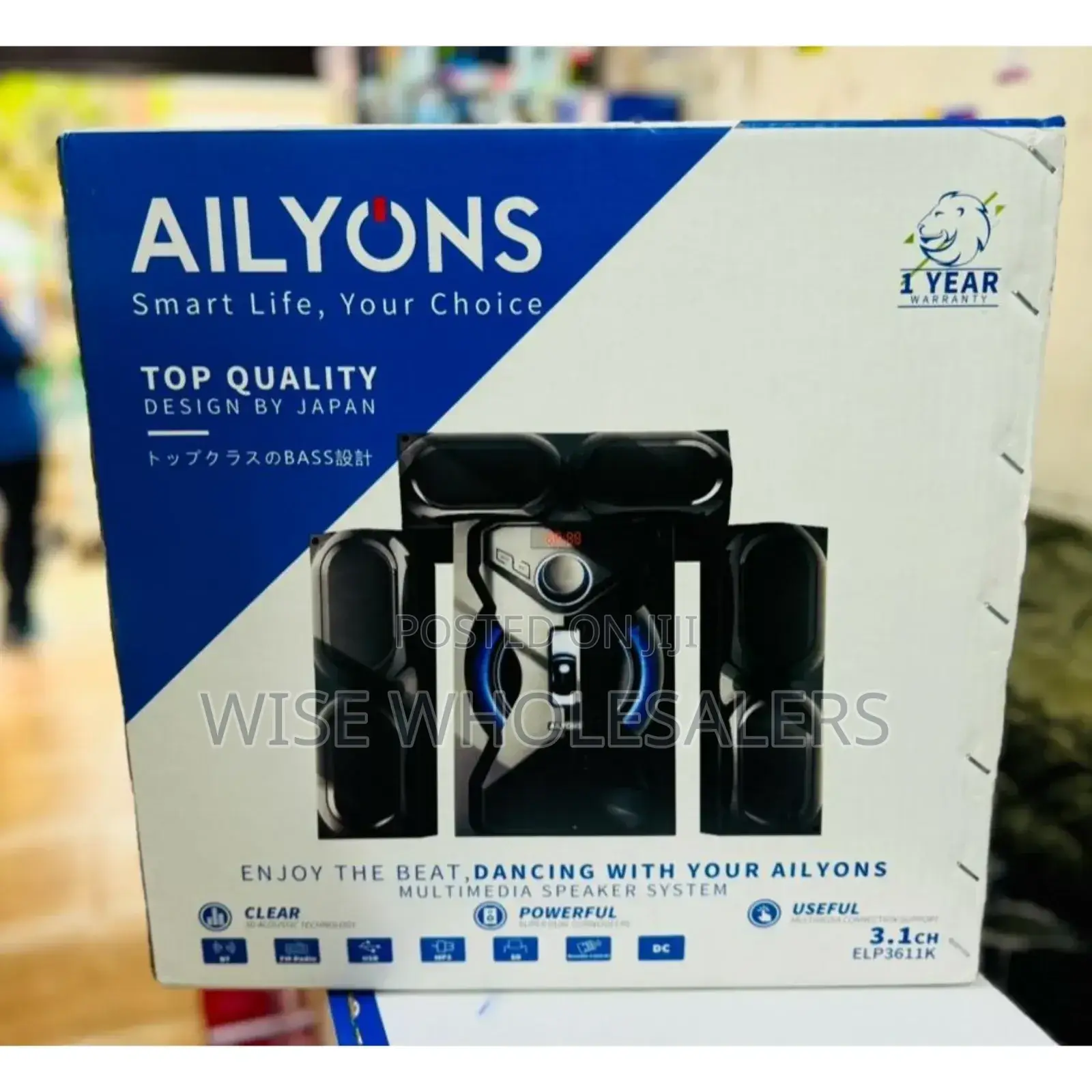 Ailyons 3.1ch Subwoofer Home Theatre