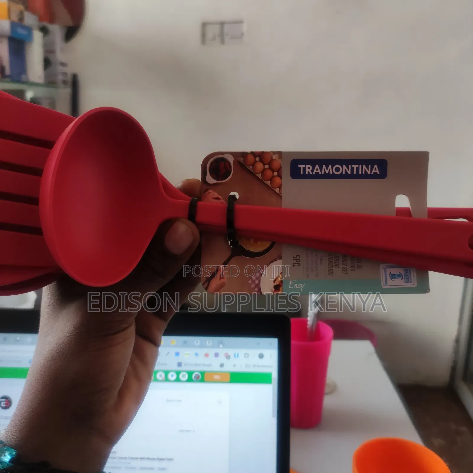 Tramontina Easy Nylon Utensil Set Cooking 5pc Brazil Quality