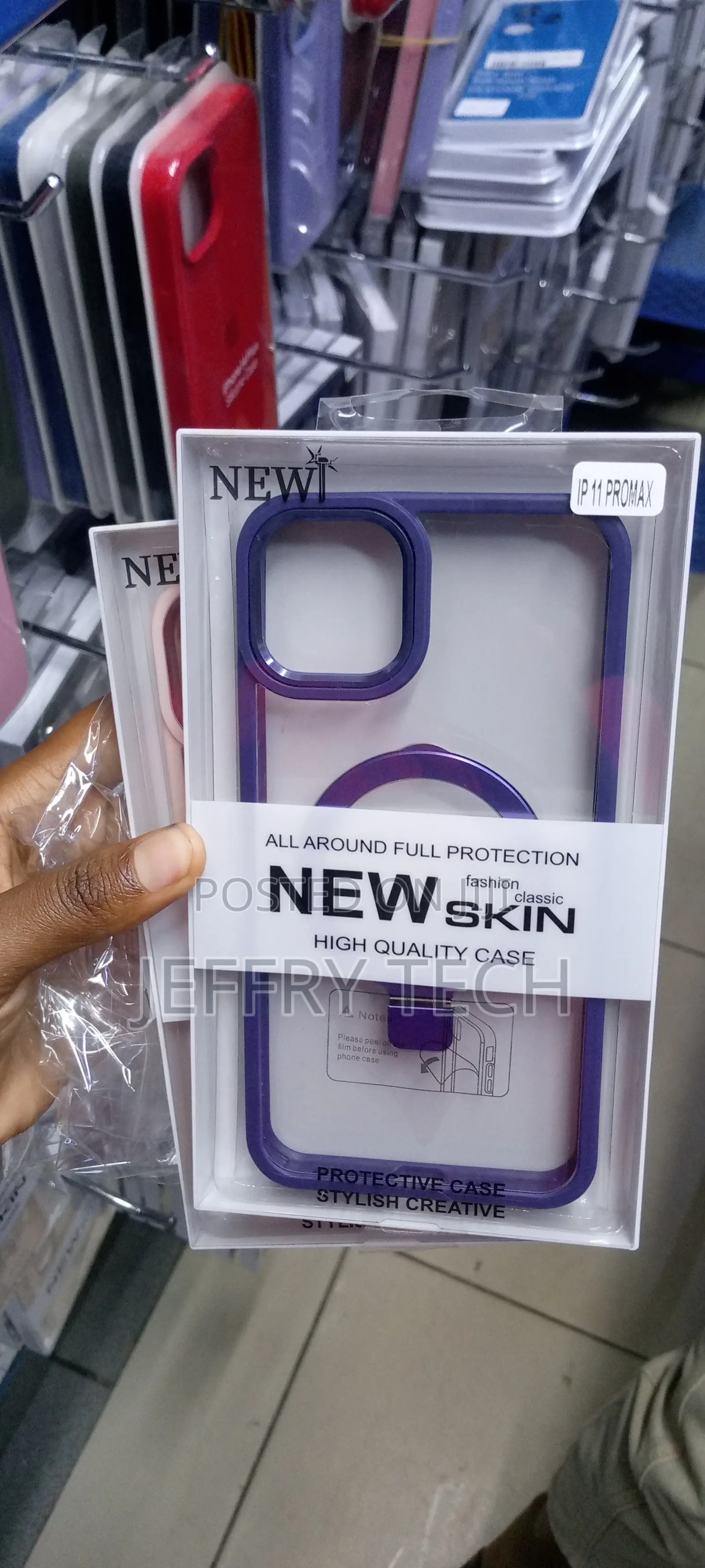 Blue Electroplate Clear Case Magsafe for iPhone 11 Pro Max