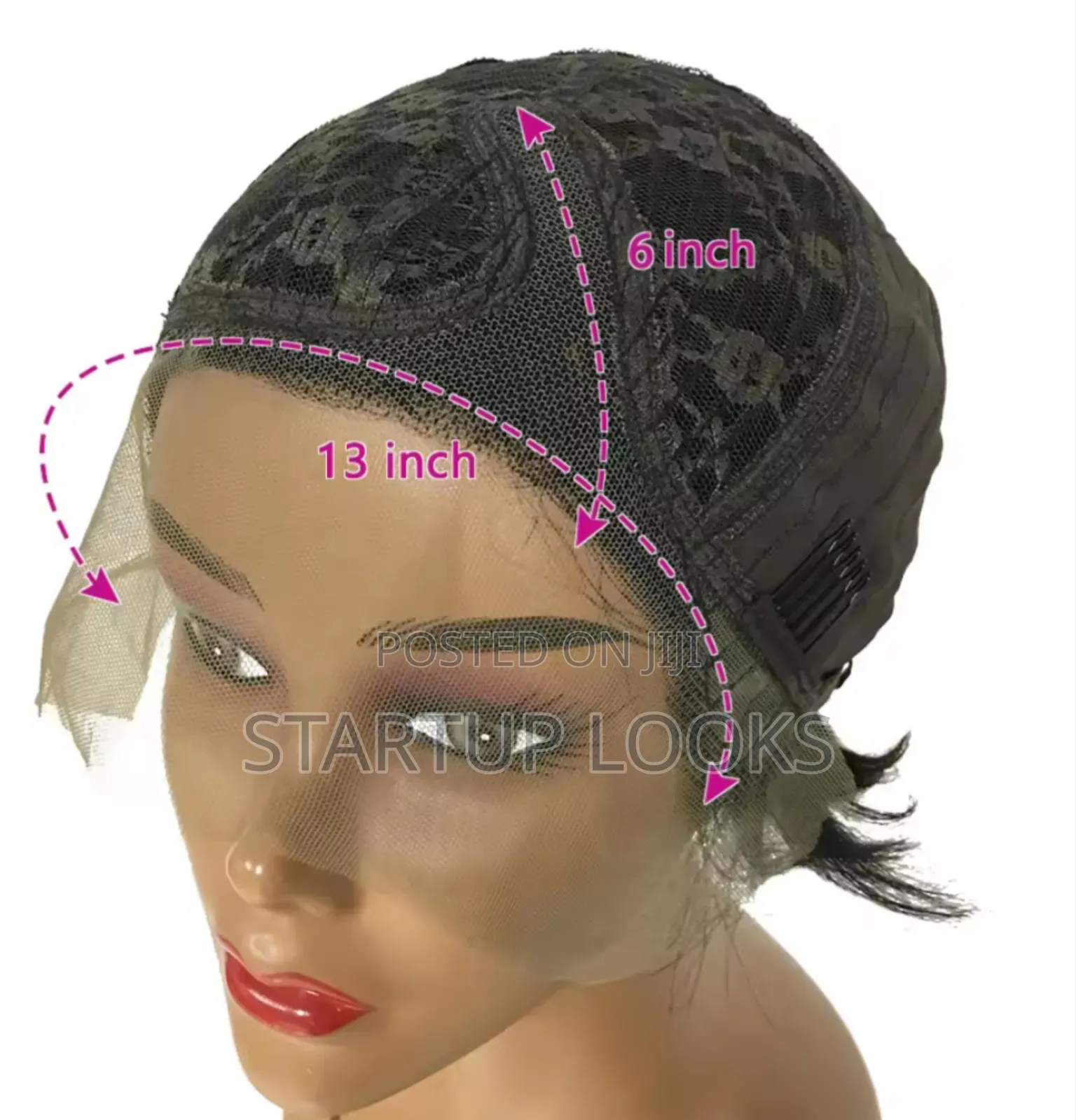 Straight Pixie Cut Transparent Lace Human Hair Wig + Free