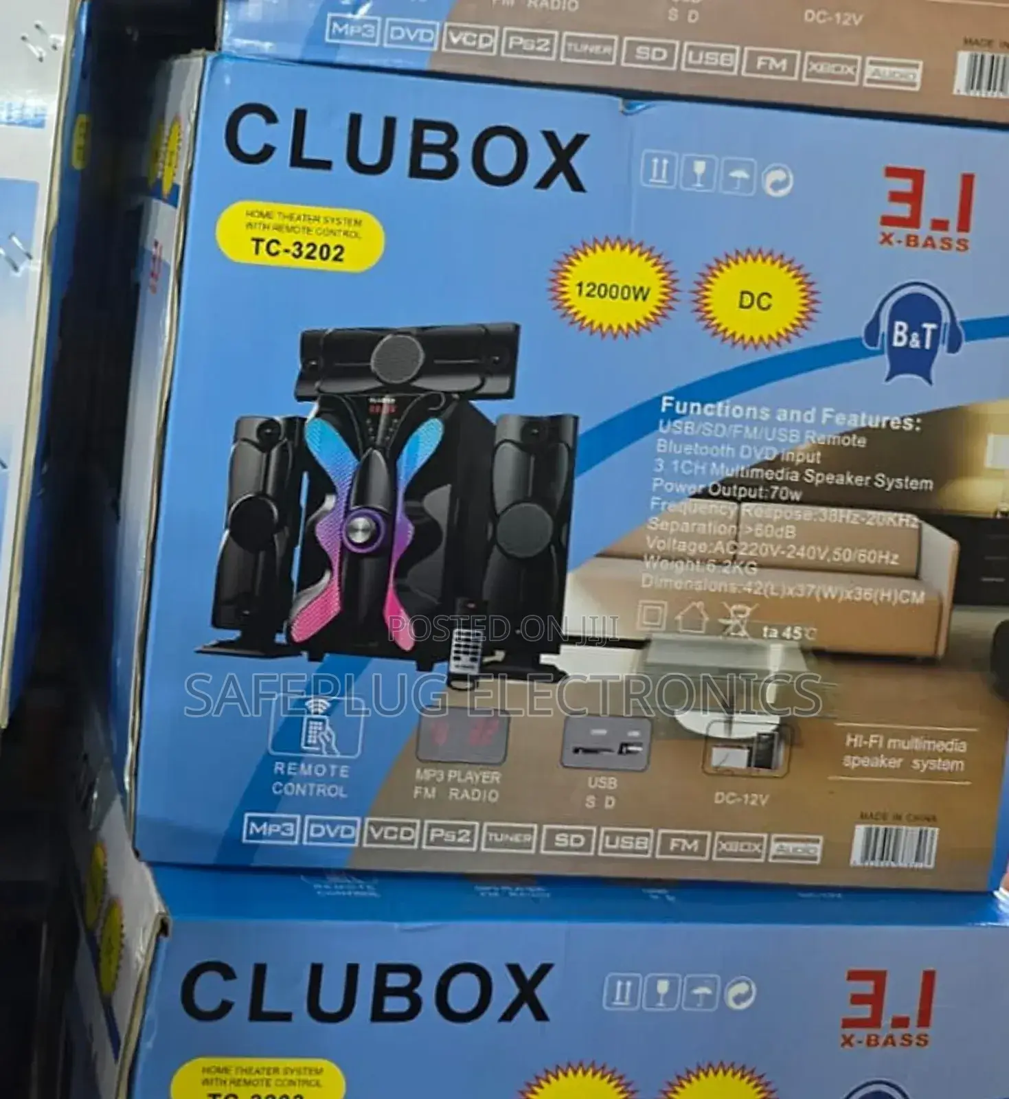 3.1 Musimax Subwoofer Speaker - B T System