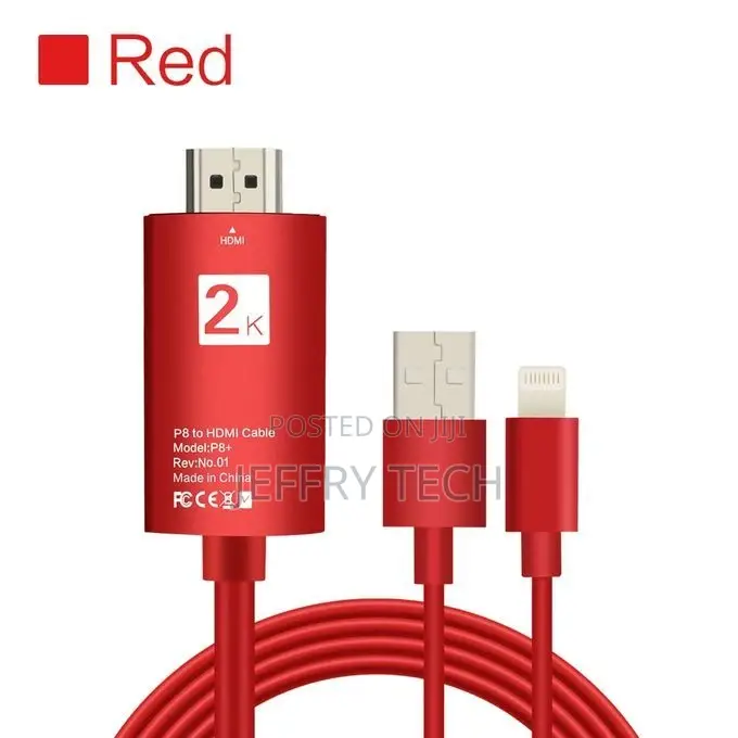 Apple Lightning to Hdmi With Charging Usb for iPhone iPad Hd