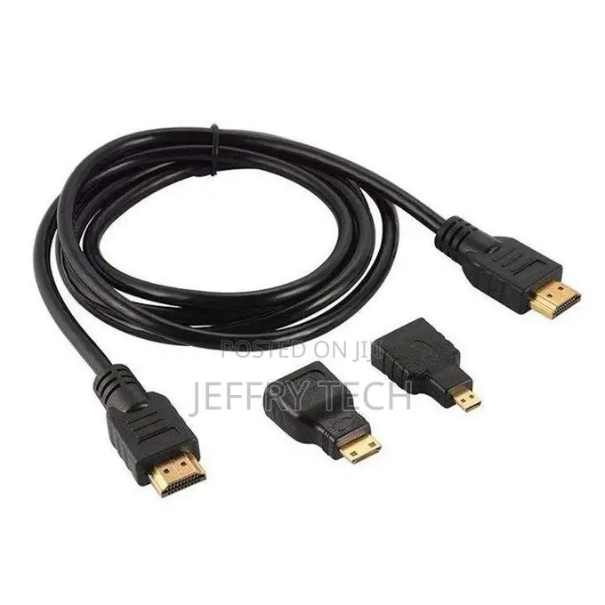 Mini HDTV Adapter Micro HDTV Connector Cable 3 In1 1m 1.5 M