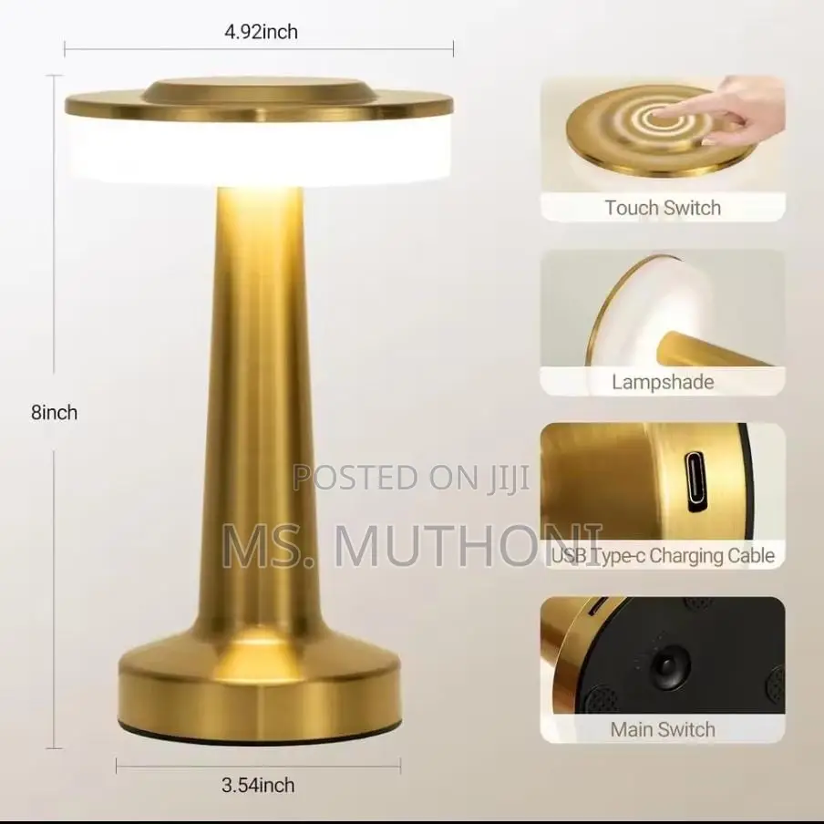 Dumbell Rechargeable Table Lamp