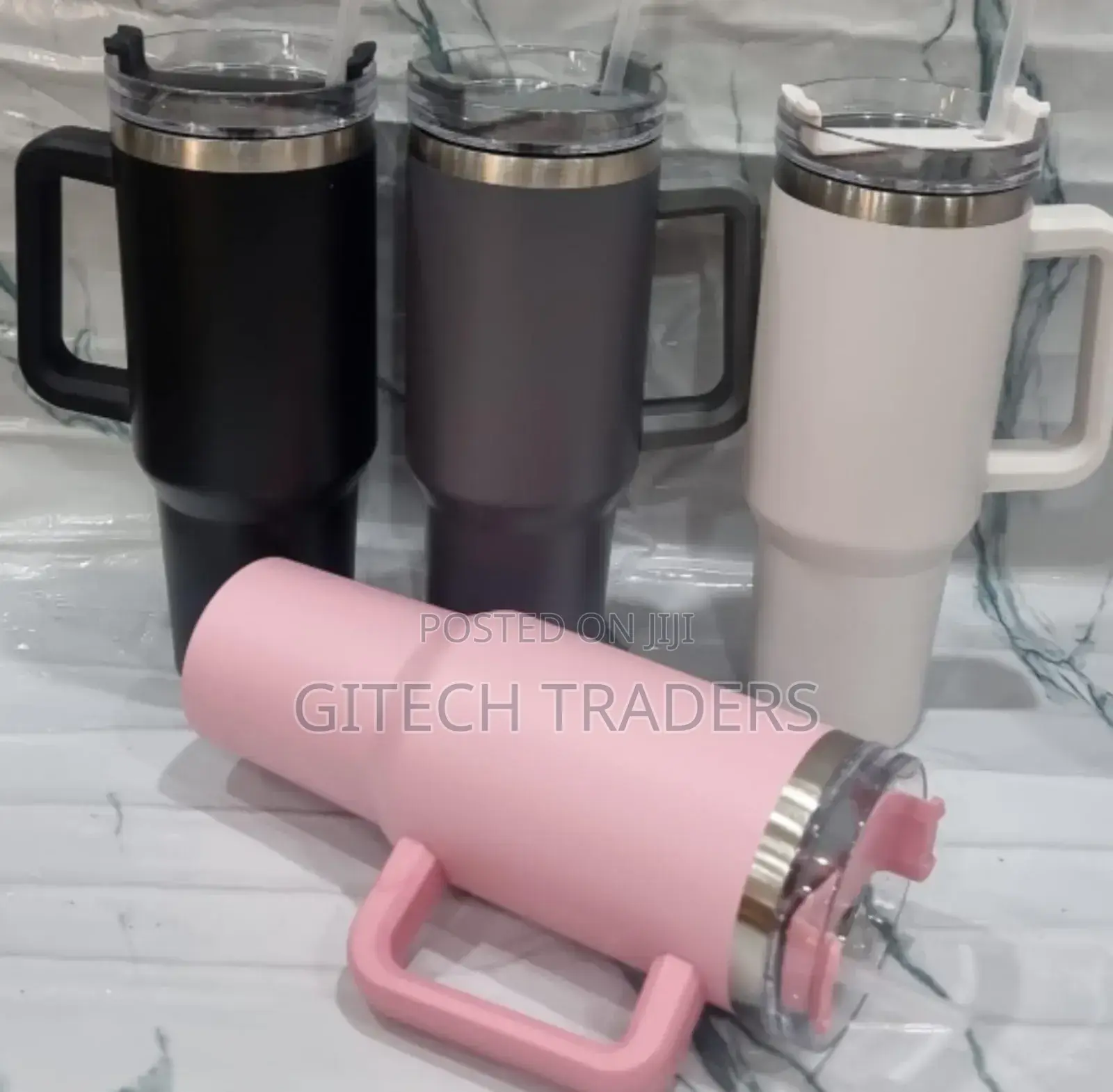 1.2l Unbranded Clear Cap Straw Stanly Thermocup