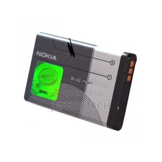 Nokia Bl-5c Rechargeable Li-Ion Battery - 1,050mah Black/Gre