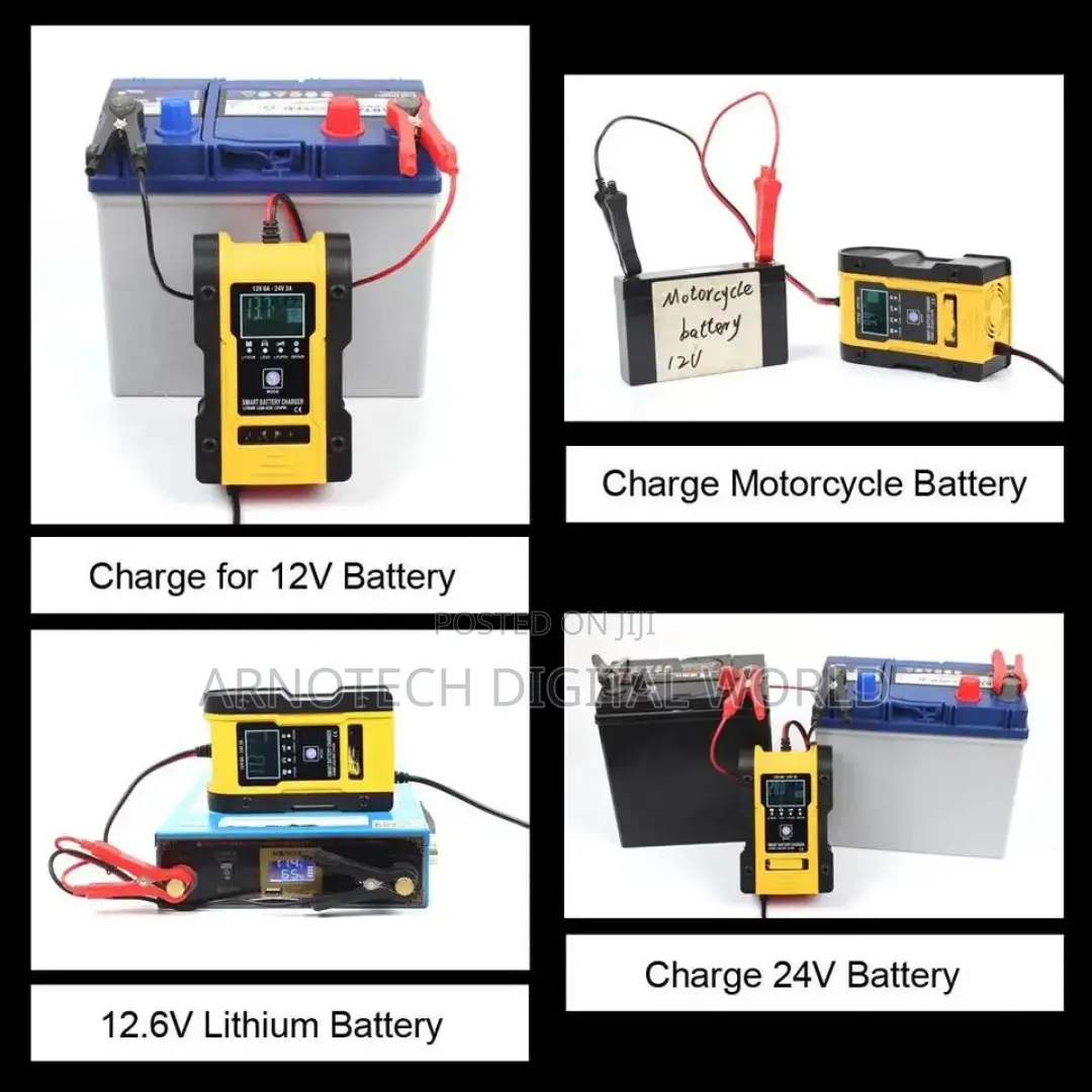 7-Stage Lead-Acid Battery Agm Lifepo4 Lithiumbattery Charger