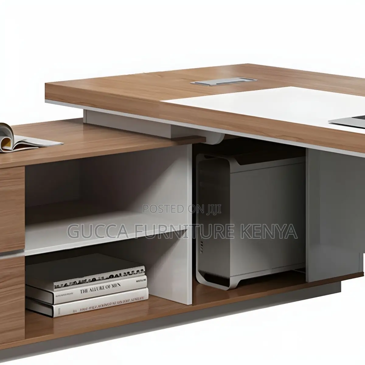 Office Tables:160cm L-Shape Wood Rectangular Executive Desk