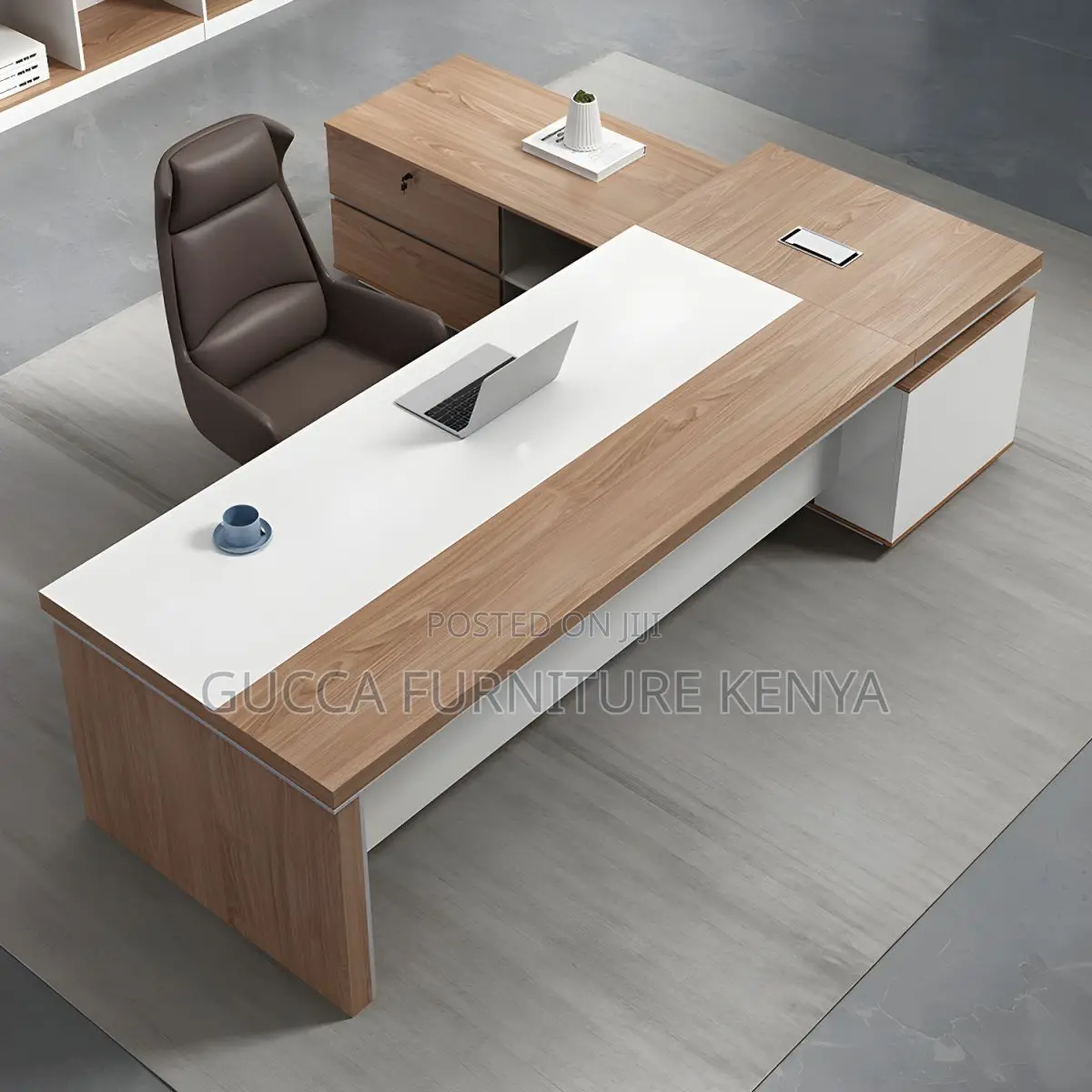 Office Tables:160cm L-Shape Wood Rectangular Executive Desk