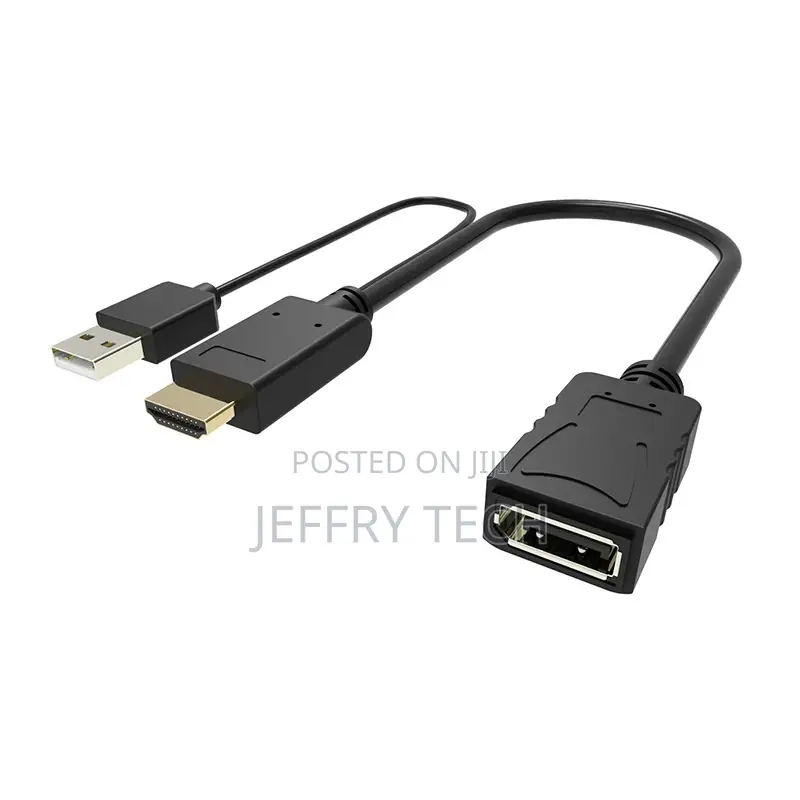 Hdmi Type a Male+Usb Connector 2: Displayport Female Cable