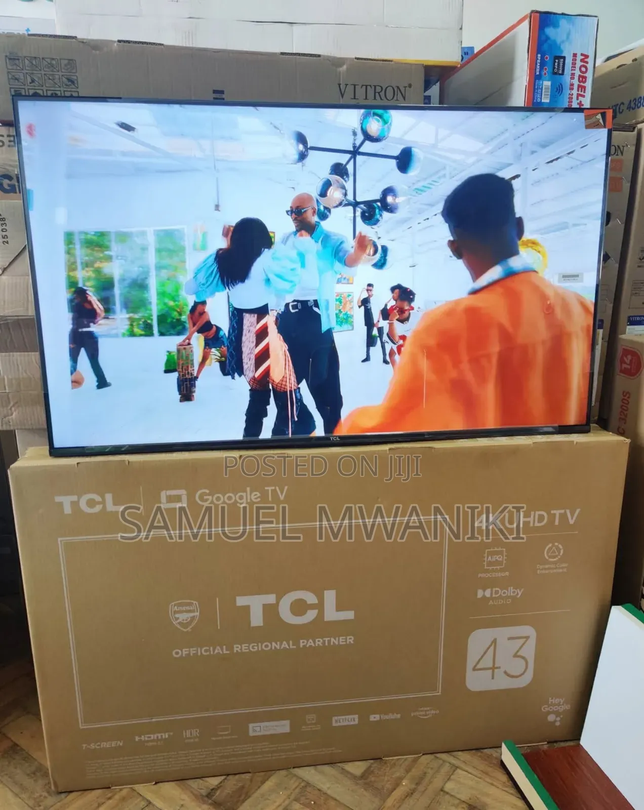 TCL 43′′ Uhd Hdr10+ Google TV Frameless V6b New Model