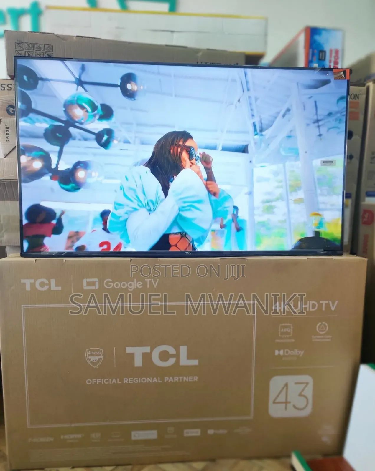 TCL 43′′ Uhd Hdr10+ Google TV Frameless V6b New Model