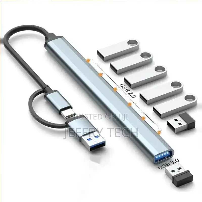 Usb 3.0 7 Ports Type C Hub Expander Splitter High Speed Otg