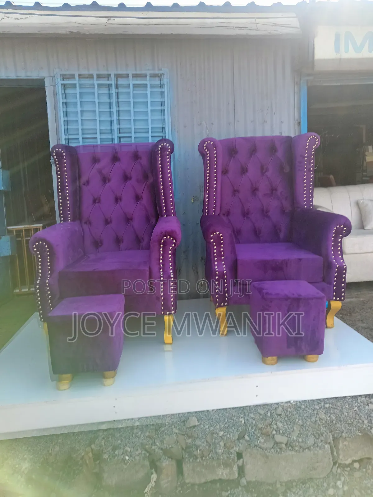 Pedicure Seats Purple, Plus Podium 