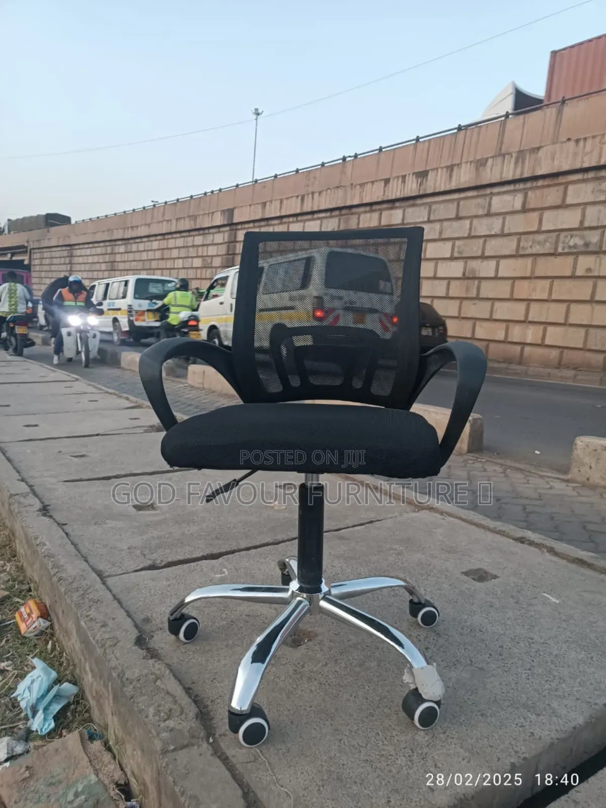 Swivel Mesh Office Chair Black Tv4eq