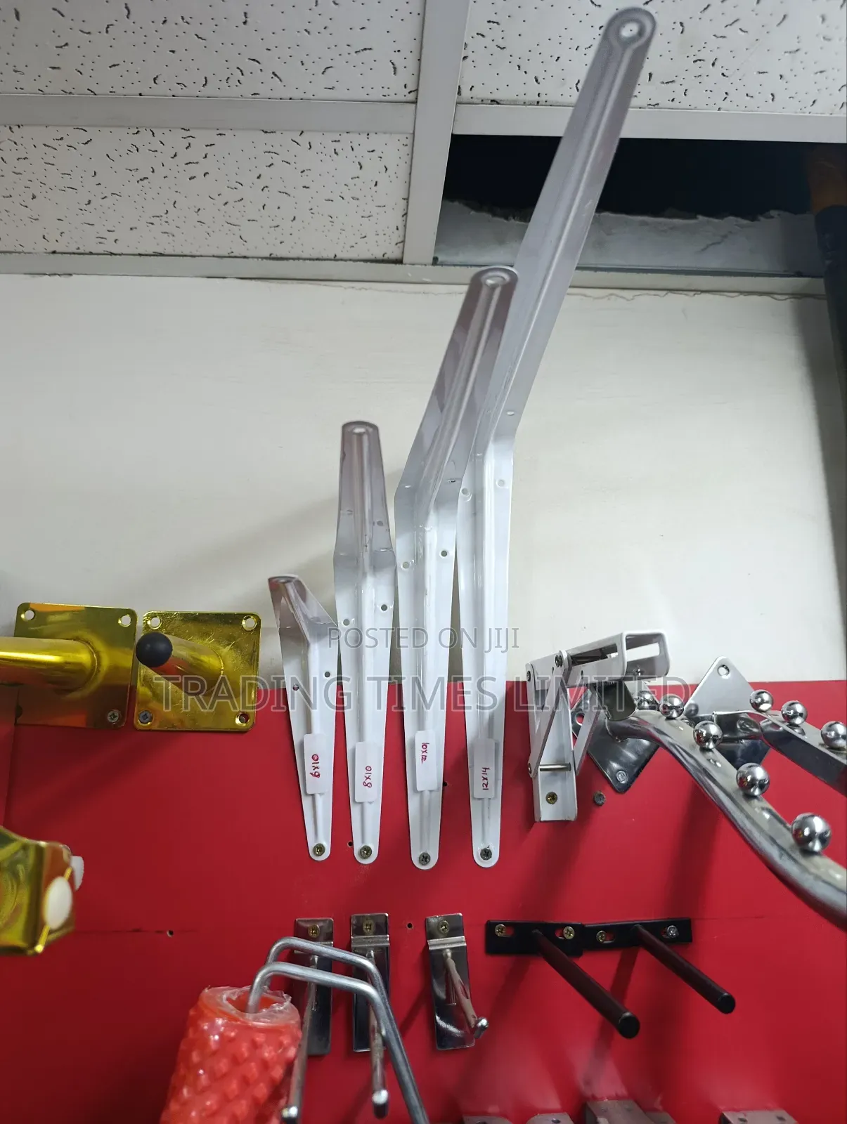 8x10 Shelf Brackets Pair(White)
